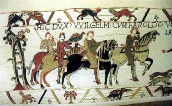 Hunt scene from Bayeaux Tapestry